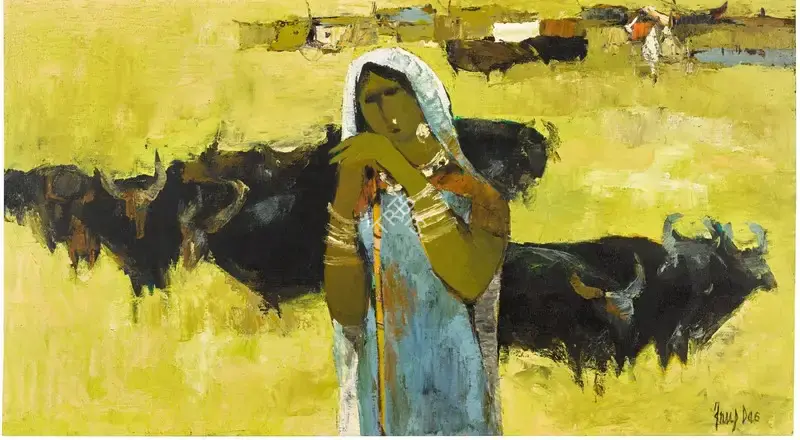 Das, Arup (Artist). Untitled. Oil on canvas, n.d. | Painting  | 00867761