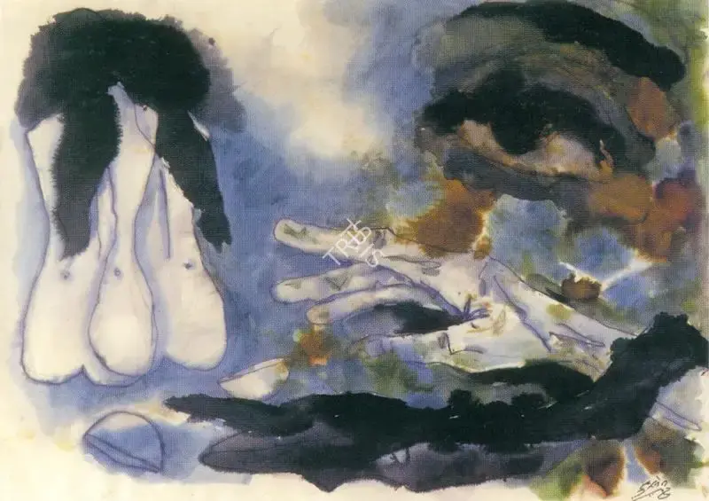 Husain, M.F. (Artist). Untitled, c.1990s | Painting