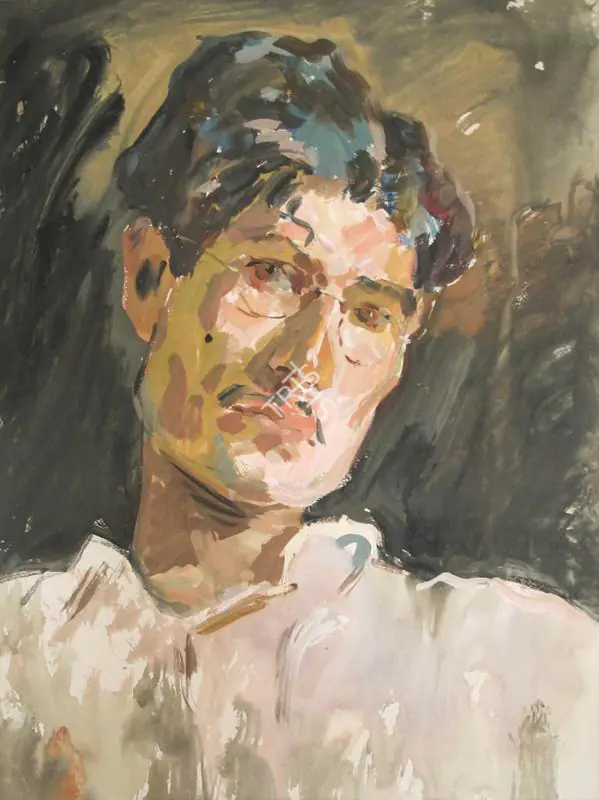 Raza, S.H. (Artist). The Artist (Somnath Butt), 1948 | Painting