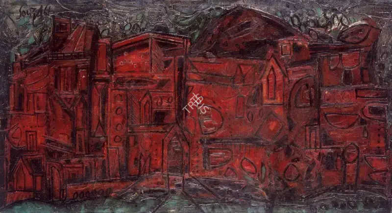 Souza, F.N. (Artist). Landscape, 1961 | Painting