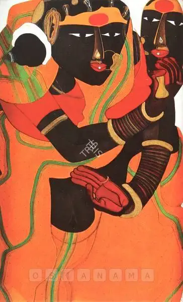 Vaikuntam, Thota (Artist). Two Women, n.d. | Painting