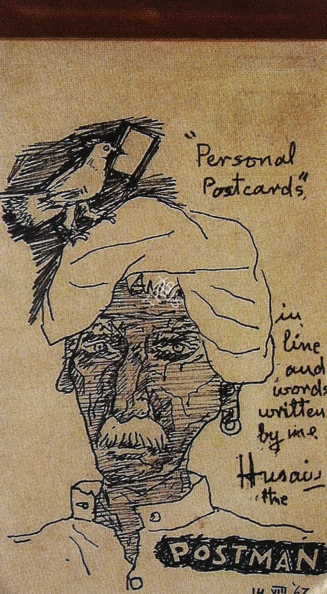 Husain, M.F. (Artist). Book Of Postcards Written By Husain, 1950s | Sculpture