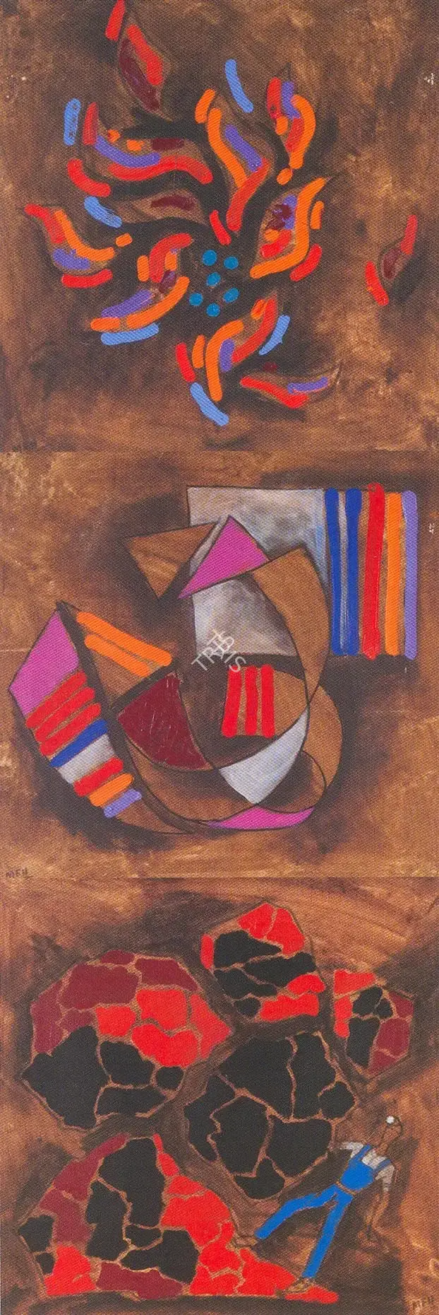 Husain, M.F. (Artist). Iron & Steel, 1980s | Painting