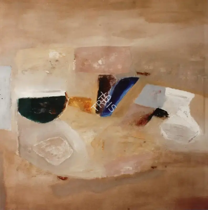 Shreshtha, Laxman (Artist). Landscape. Oil on canvas, n.d. | Painting  | 00879769