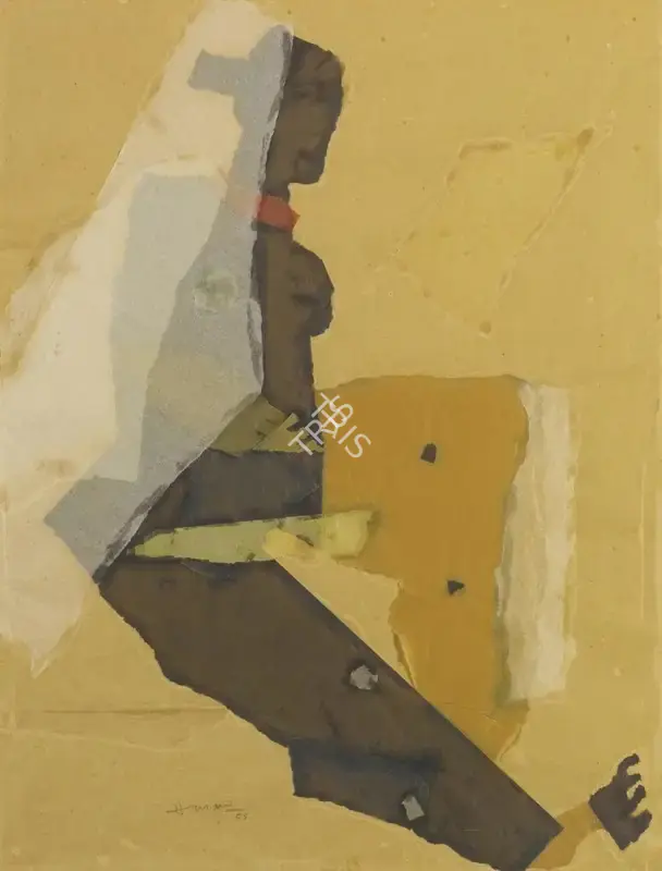 Husain, M.F. (Artist). Untitled, 1955 | Collage