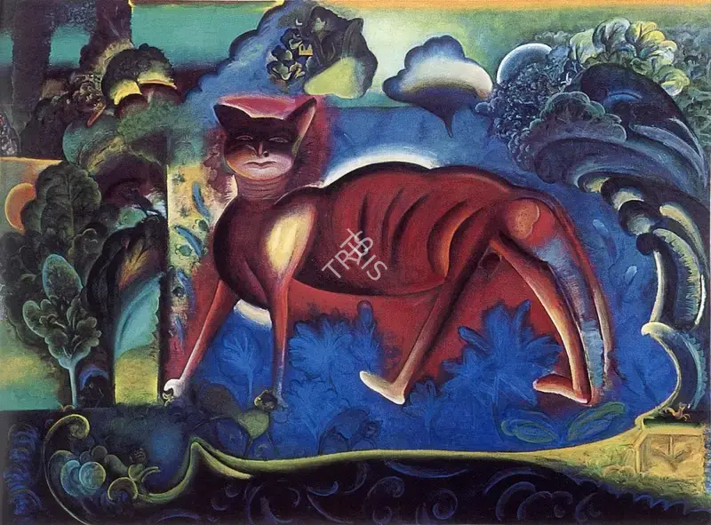 Sheikh, G.M. (Artist). The Predator. Oil on canvas, 1991-1992 | Marg, March 1998 | Painting | FineArts | 00675203