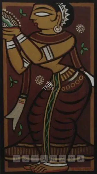 Roy, Jamini (Artist). Gopini, n.d. | Painting