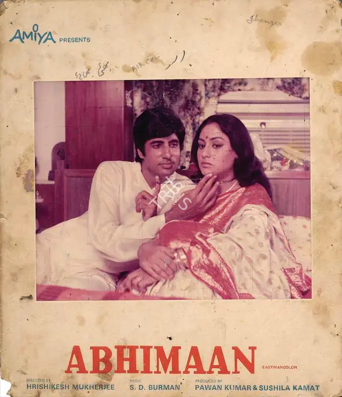 Kamat, Sushila (Producer), Abhimaan, 1973 | Photographic Still Mounted on Lobby Card | CinemaEducation | 00762218