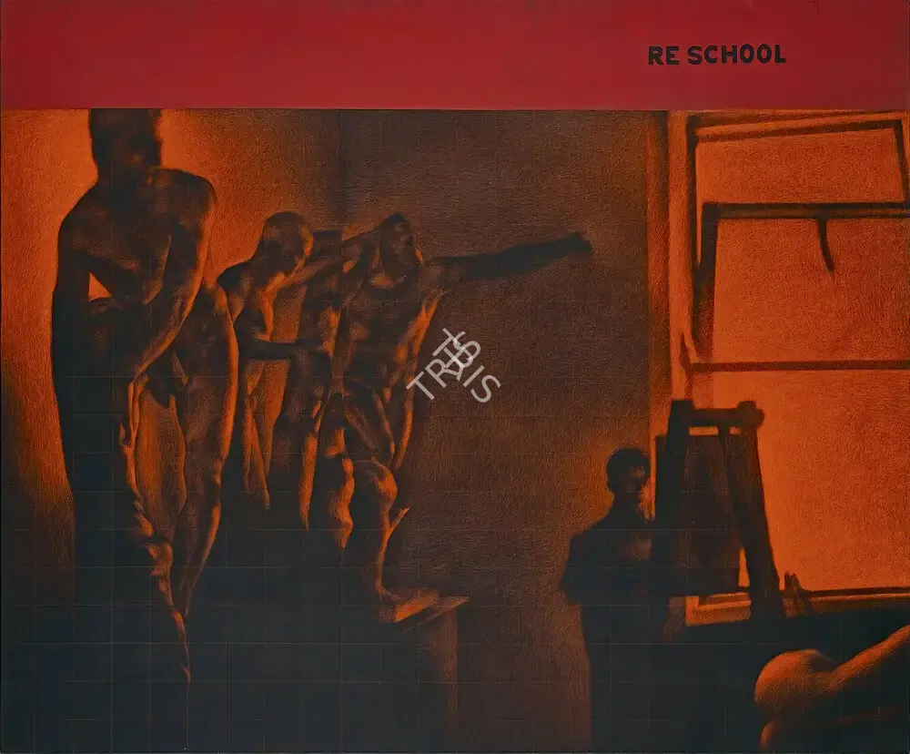 Krishnamachari, Bose (Artist). R E School. Oil and acrylic on canvas, 2004 | Painting | FineArts | 00352379