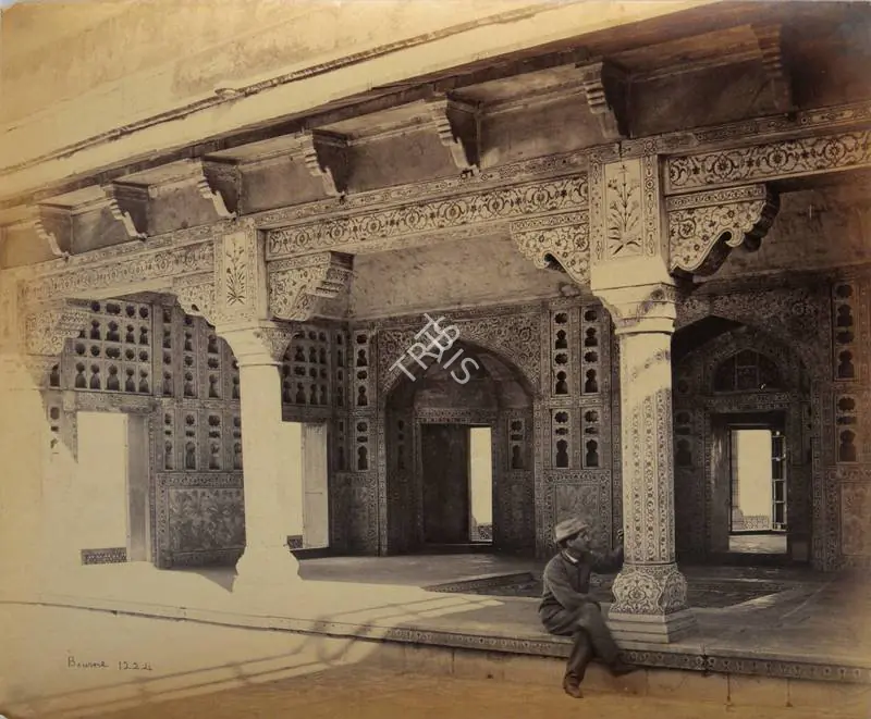 Bourne, Samuel (Photographer). Agra Fort, Interior of the Zenana. Albumen print, Mid 1860s | Antiquarian Photograph | Photography | 00116126