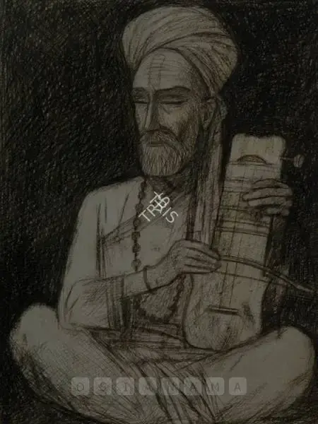 Pyne, Ganesh (Artist). The Musician, 2007 | Drawing