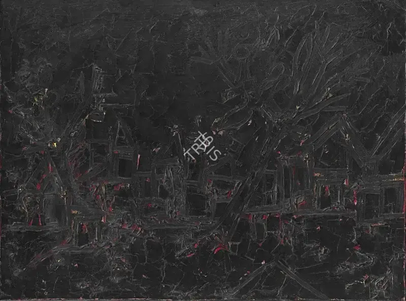 Souza, F.N. (Artist). Black Landscape. Oil on board, 1965 | Painting | FineArts | 00642134