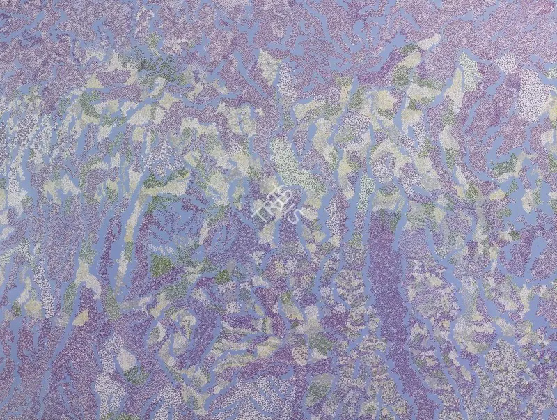 Kher, Bharti (Artist). View from 6000 Feet. Bindis on painted board, 2010 | Collage | FineArts | 00646765