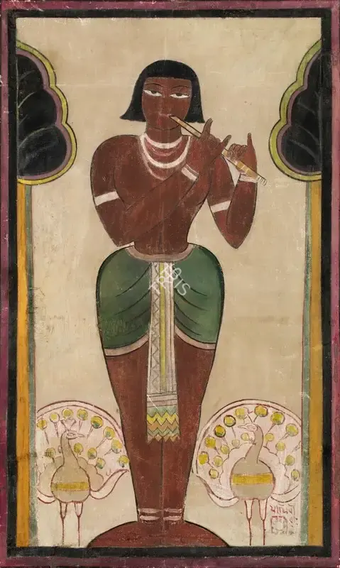 Roy, Jamini (Artist). Untitled (Krishna), n.d. | Painting