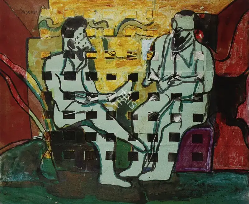 Souza, F.N. (Artist). Man And Woman, 1954 | Painting