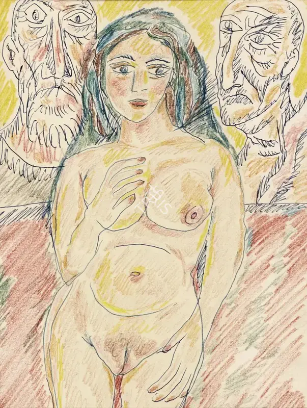 Souza, F.N. (Artist). Untitled, n.d. | Drawing