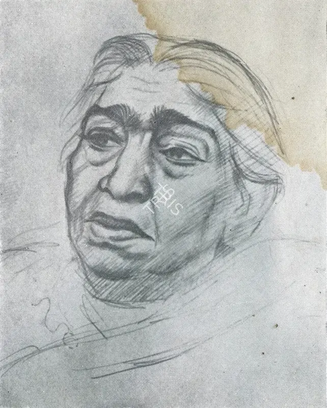 Bhabha, Homi J. (Artist). Sarojini Naidu, 1949 | Sketch