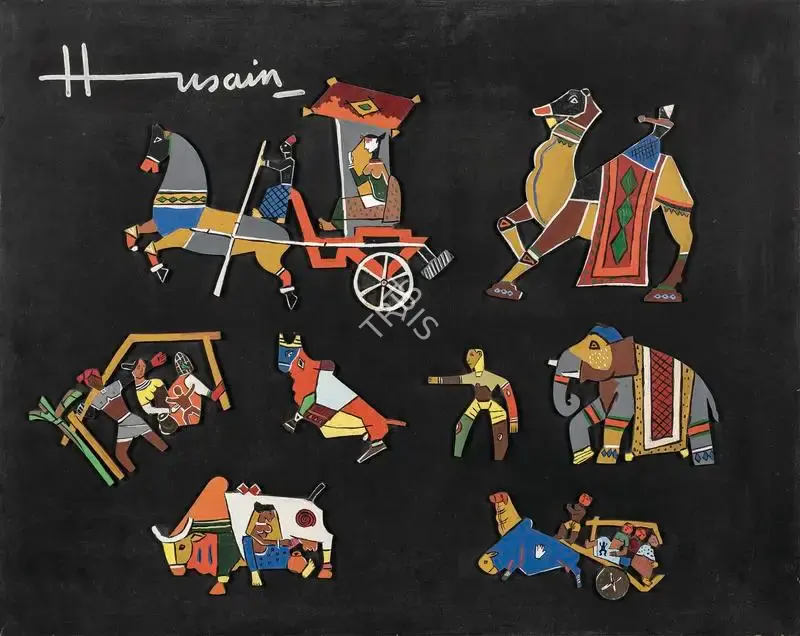 Husain, M.F. (Artist). Nursery Toys Series, n.d. | Painting