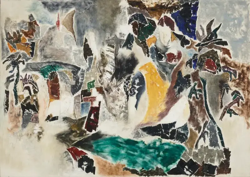 Chhabda, Bal (Artist). South Indian Landscape. Oil on canvas, 1974 | Painting | FineArts | 00355366