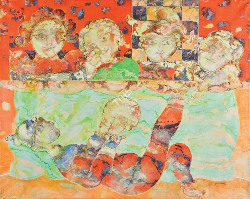 Burman, Sakti (Artist). Untitled. Oil on canvas, c.1980s | Painting  | 00867745