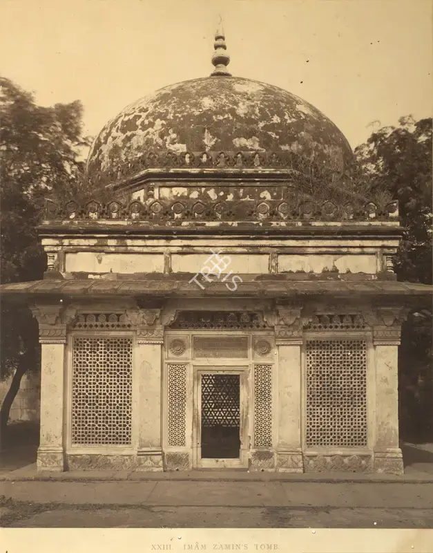 Shepherd, Charles (Photographer). Imam Zamin's Tomb - Exterior View. Calotype print pasted on mount, n.d. | Antiquarian Photograph | Photography | 00115818