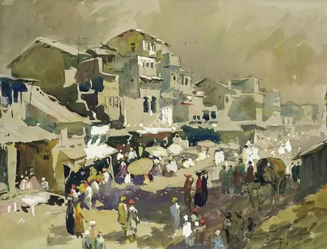 Raza, S.H. (Artist). Untitled, n.d. | Painting