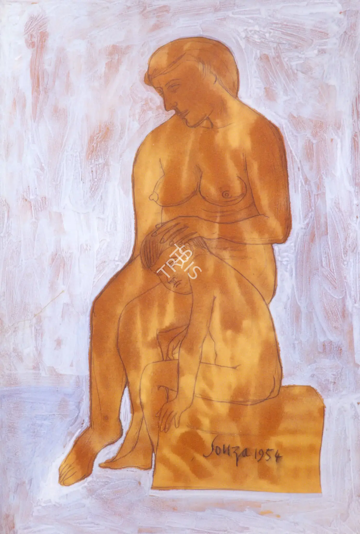 Souza, F.N. (Artist). Mother And Child, 1954 | Painting
