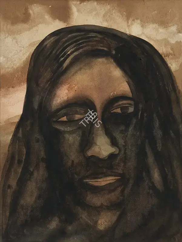 Khakhar, Bhupen (Artist). Dark Portrait, n.d. | Painting