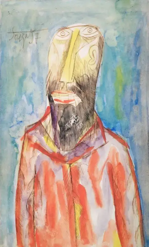Souza, F.N. (Artist). Untitled, 1957 | Painting