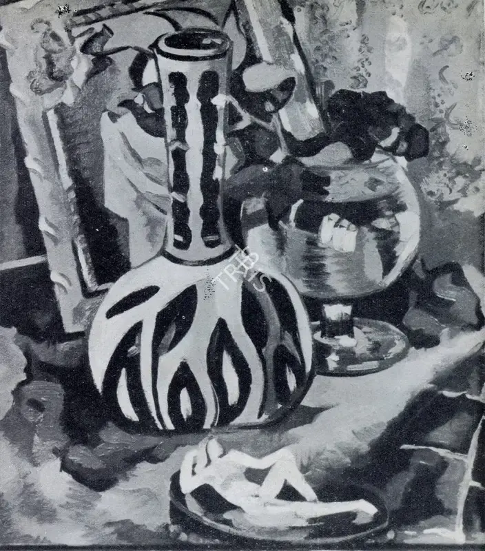 Sabavala, Jehangir (Artist). Still-life with Red Rose. n.d. | Marg, April 1953 | Painting | FineArts | 00673956