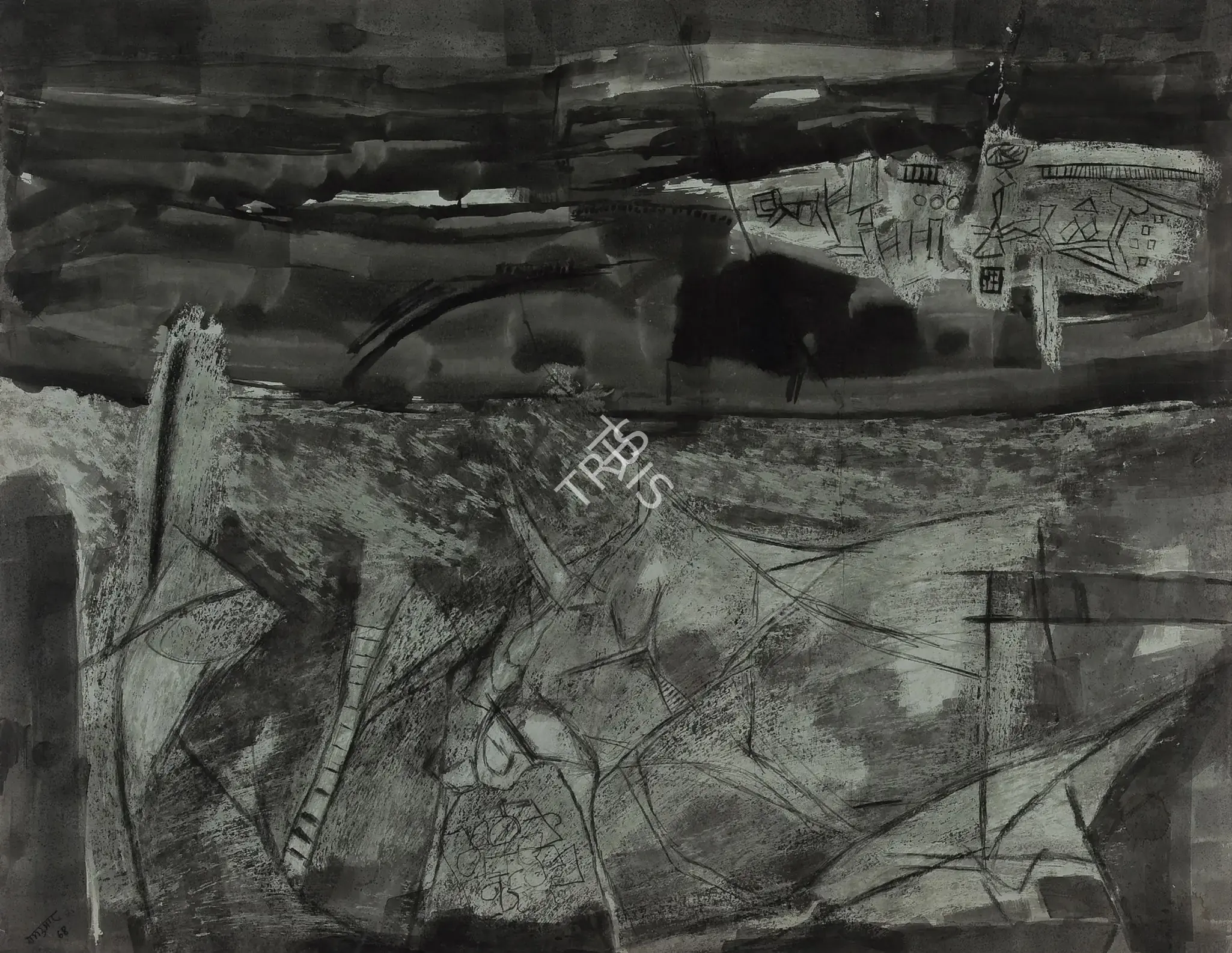 Ramkumar (Artist). Untitled, 1968 | Painting