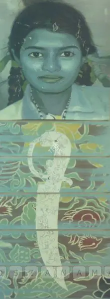 Saini, Reena (Artist). Girl - Sword Swallower, 2006 | Painting