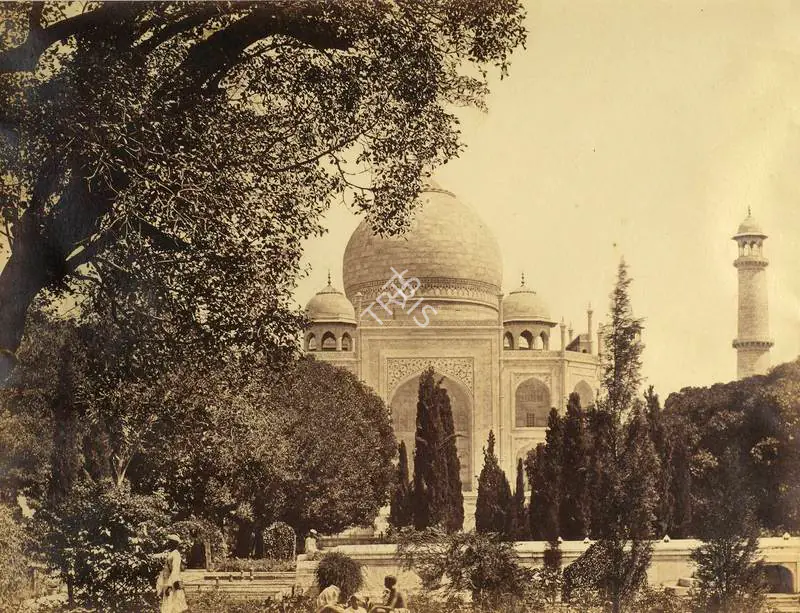 Beato, Felice (Photographer). The Taj, Agra - India after Mutiny. Albumen print hinged on thin paper, February-April 1859 | Antiquarian Photograph | Photography | 00116323