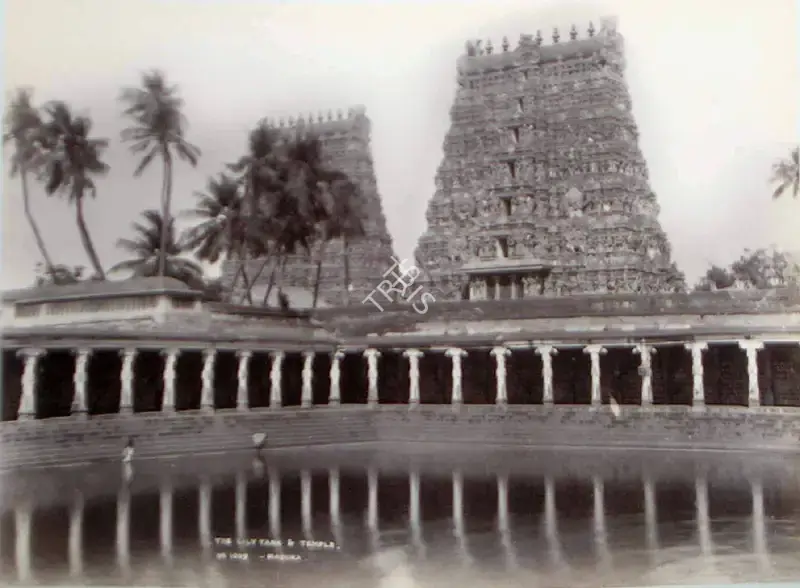 Studio Wiele & Klein (Photographic Studio). The Lily Tank & Temple, Madura
. Albumen print pasted on mount, n.d. | Antiquarian Photograph | Photography | 00115942