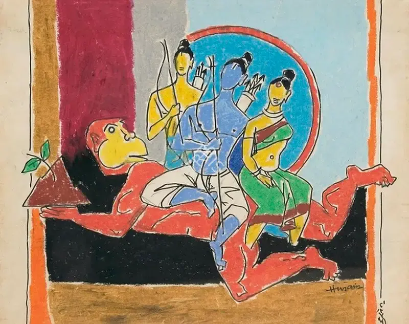 Husain, M.F. (Artist). Untitled, c.1980 | Painting