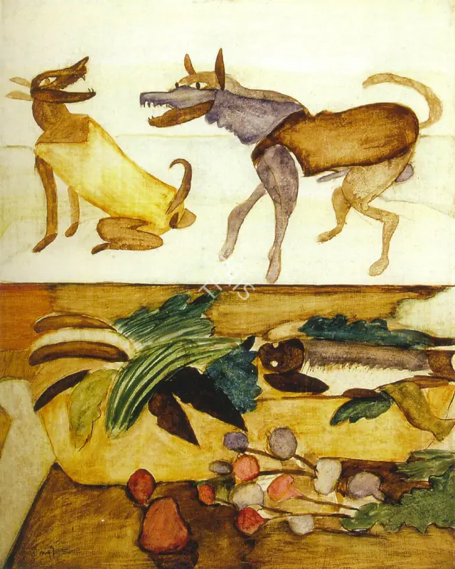 Subramanyan, K.G. (Artist). Untitled. Watercolour on board, n.d. | Painting | FineArts | 00574857