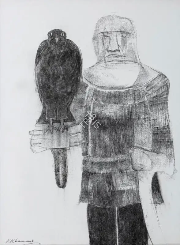 Khanna, Krishen (Artist). Falconer, n.d. | Painting