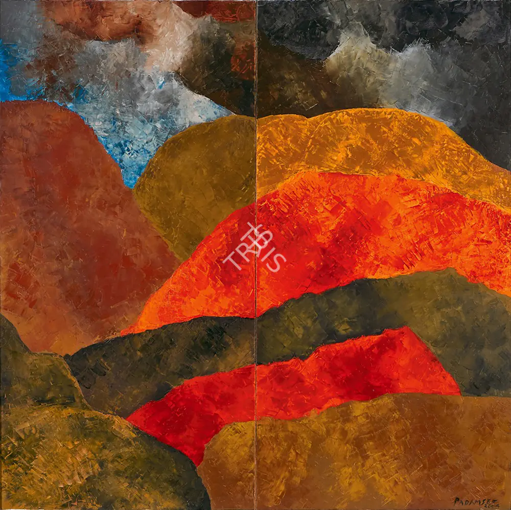 Padamsee, Akbar (Artist). Metascape - Mirror Image, 2004 | Painting