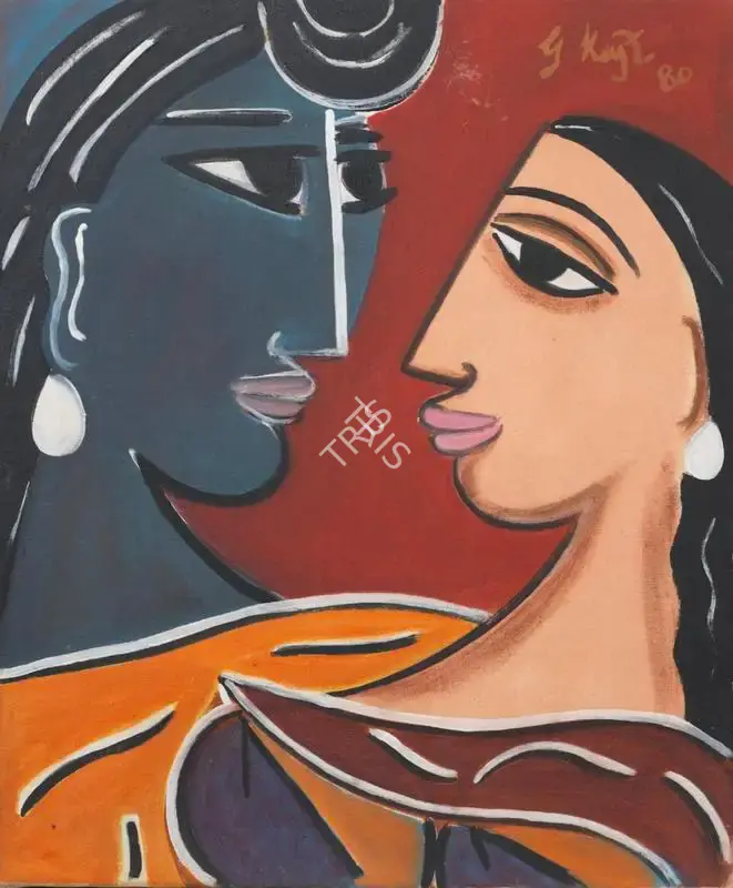 Keyt, George (Artist). Two Figures, 1980 | Painting