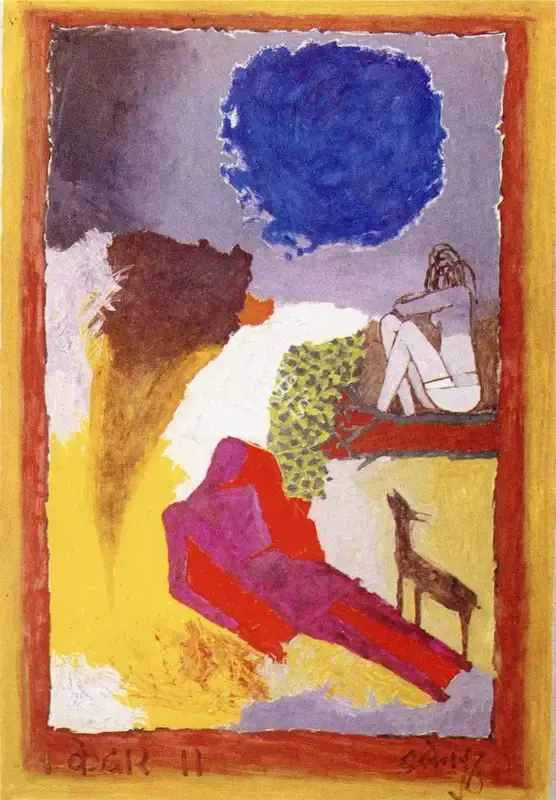 Husain, M.F. (Artist). Ragini Painting, n.d. | Painting