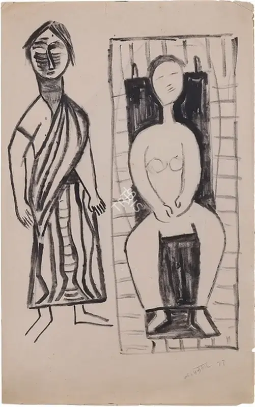 Ramkumar (Artist). Untitled, 1977 | Drawing