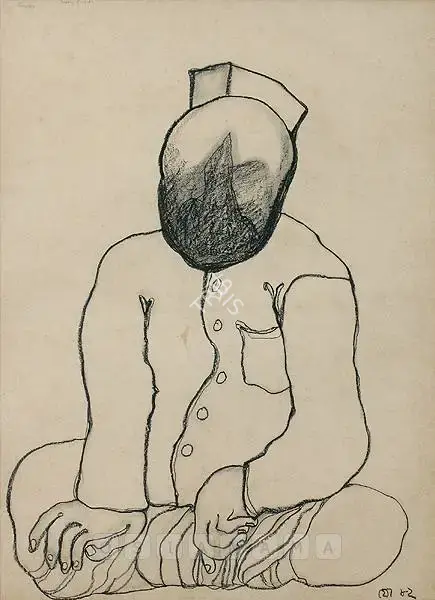 Chowdhury, Jogen (Artist). Leader, 1982 | Drawing