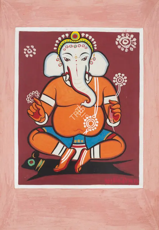 Roy, Jamini (Artist). Untitled (Ganesh), n.d. | Painting
