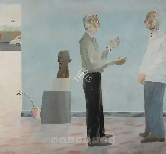 Dodiya, Atul (Artist). As Though He Listened. Oil on canvas, 1987 | Painting  | 00879937