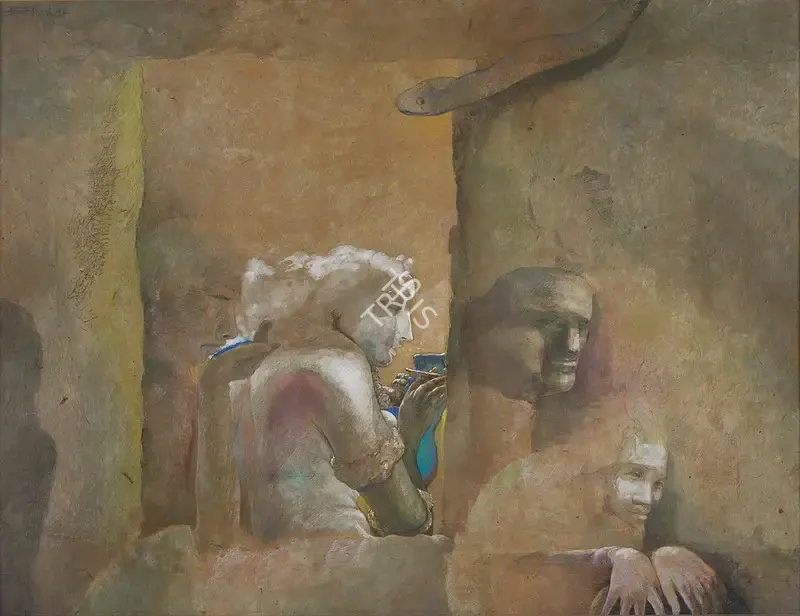 Bhattacharjee, Bikash (Artist). Ceremony, 1992 | Painting