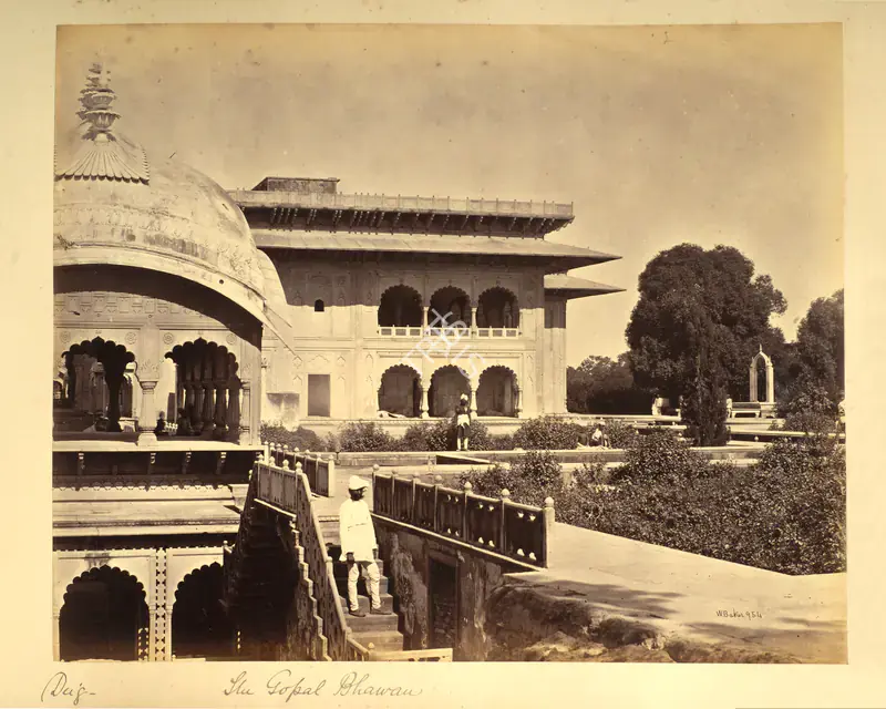 Baker, William (Photographer). The Gopal Bhawan, Deeg. Albumen print, 1866-1868 | Antiquarian Photograph | Photography | 00115567