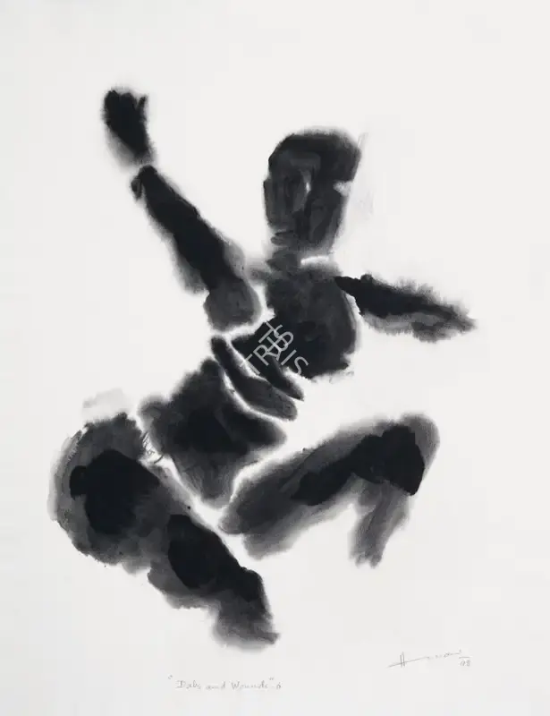 Husain, M.F. (Artist). Dabs & Wounds - 6, 1998 | Painting