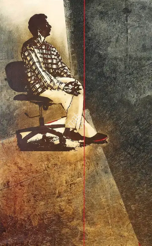 Arakkal, Yusuf (Artist). Seated Man, 2006 | Painting