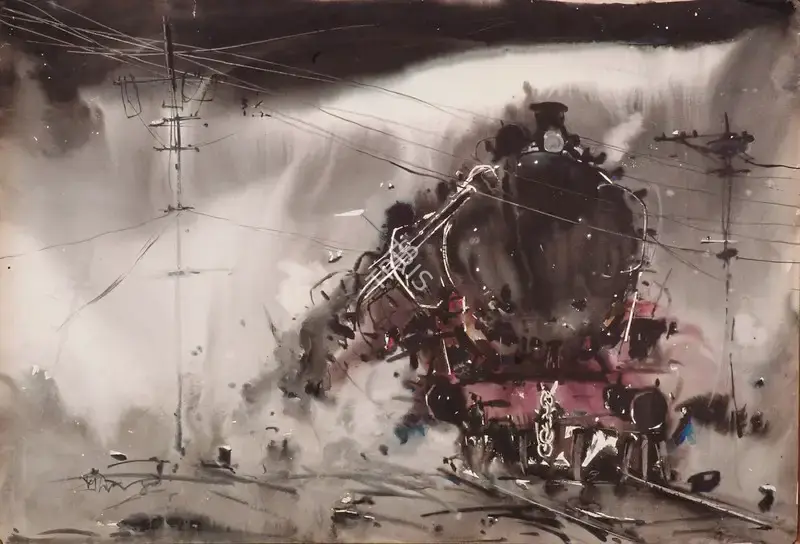 Maitra, Pradip (Artist). Untitled, 1983 | Painting