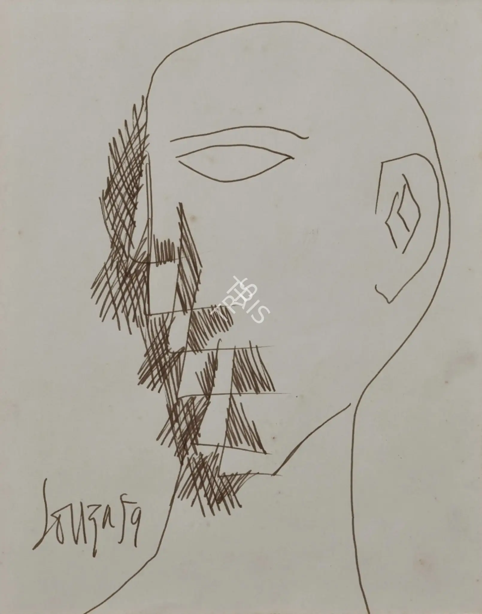 Souza, F.N. (Artist). Untitled, 1959 | Drawing